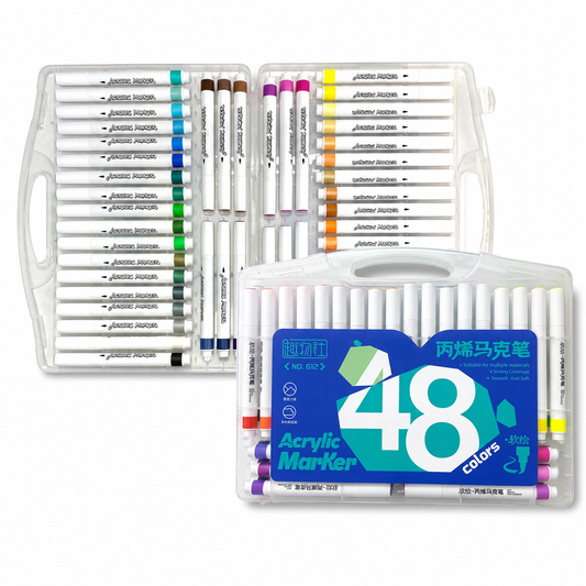 Acrylic Marker 48 Colors || الوان اكريليك ماركر 48 لون