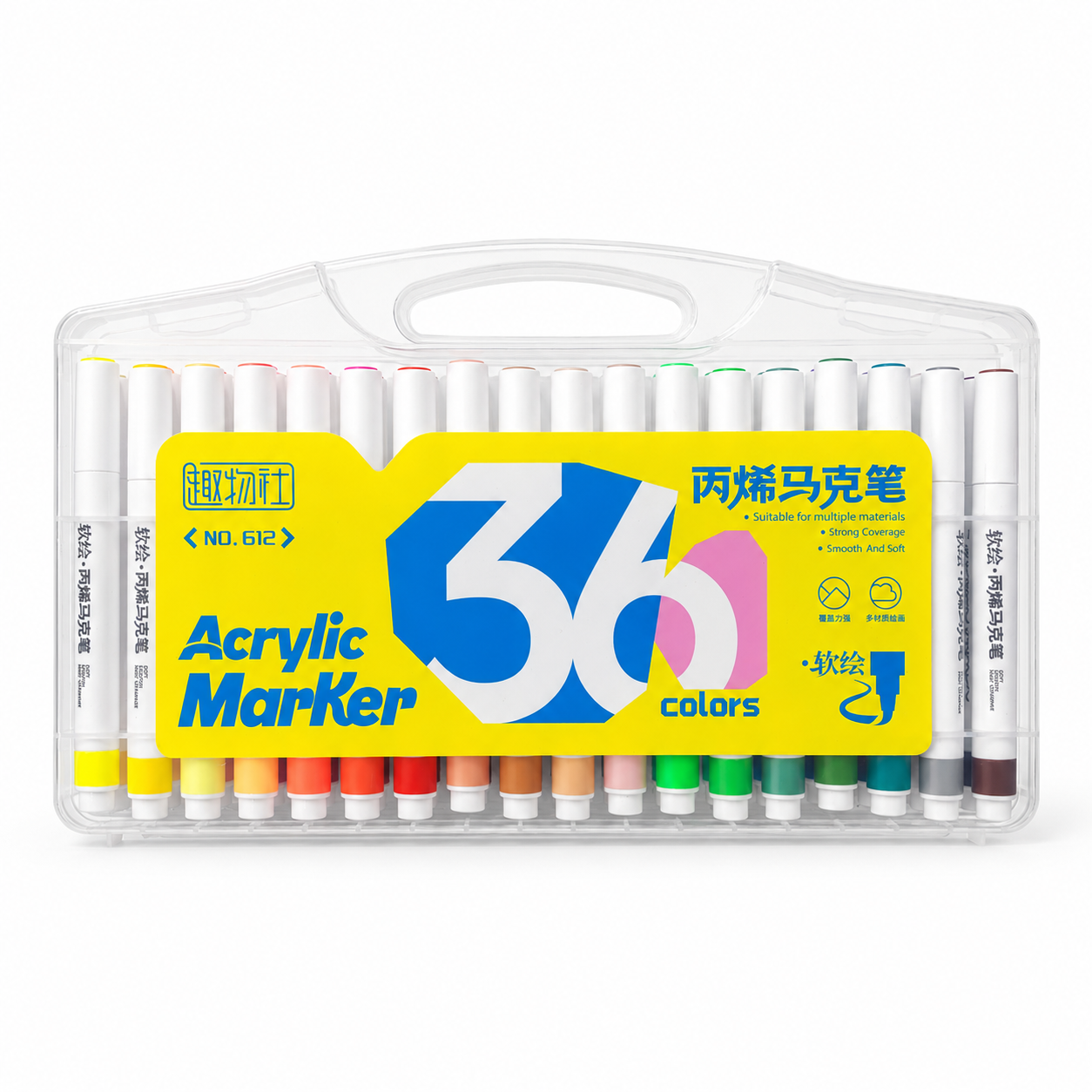 Acrylic Marker 36 Colors || الوان اكريليك ماركر 36 لون