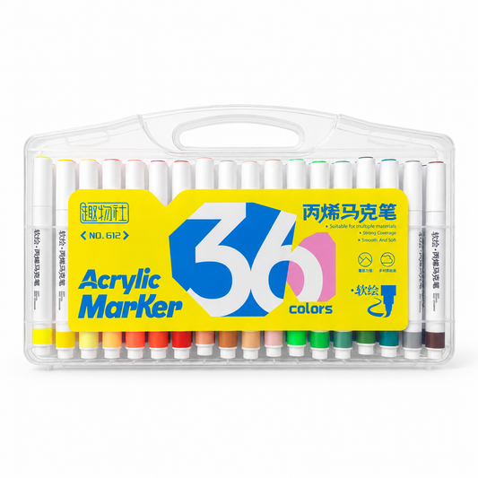 Acrylic Marker 36 Colors || الوان اكريليك ماركر 36 لون