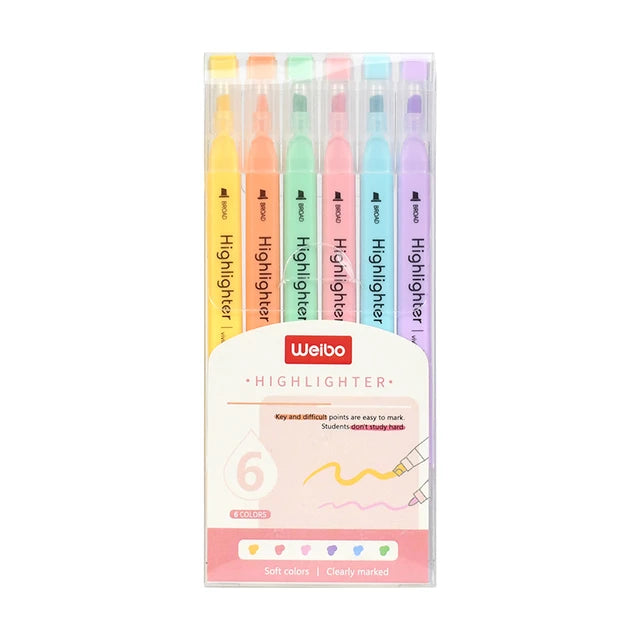 Touch Twin Tip Highlighter 6 Pcs Set	مجموعة هايلايتر تانش براسين ٦ لون
