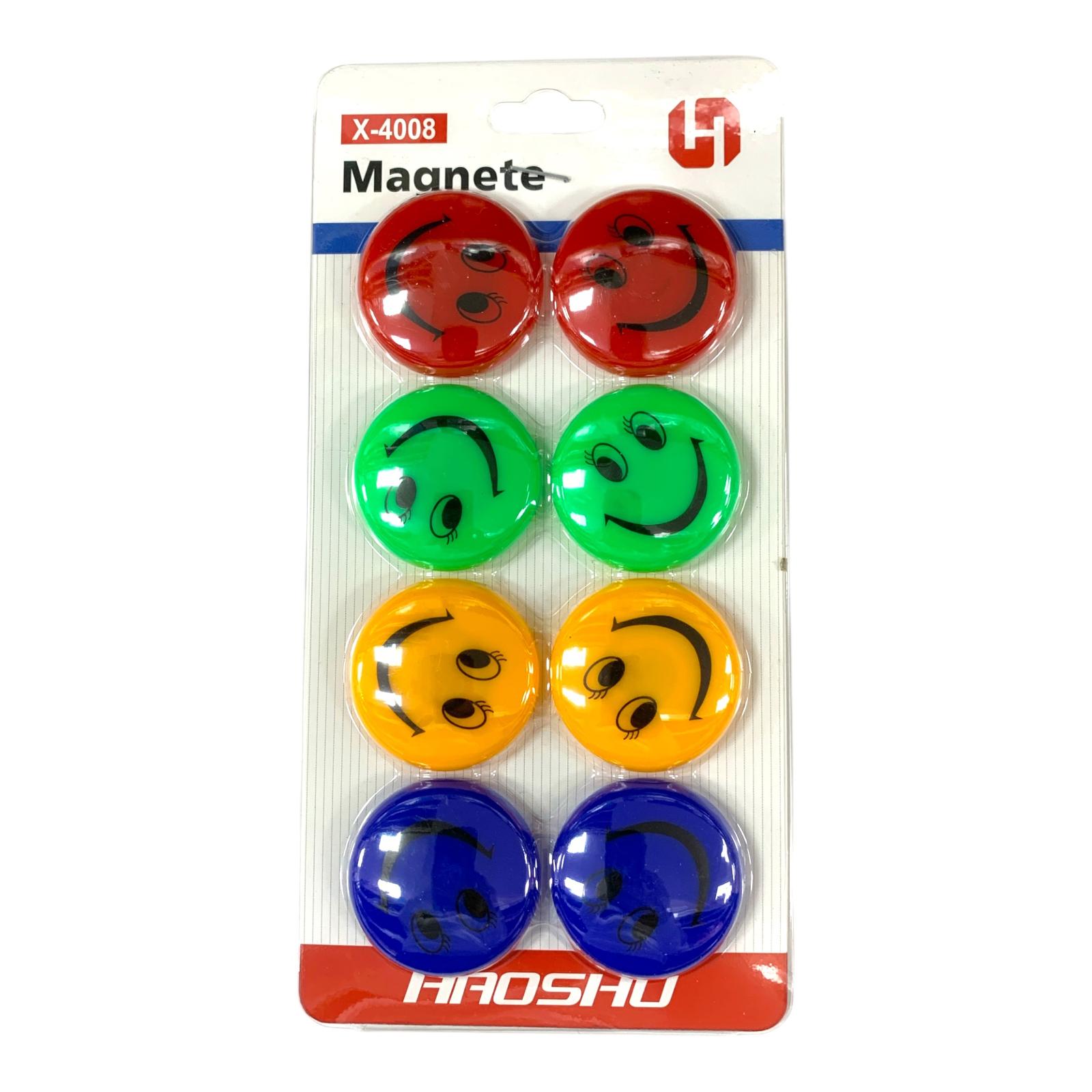 Smiley Magnets 8 Pcs || مغناطيس شكل سمايلي ٨ حبة