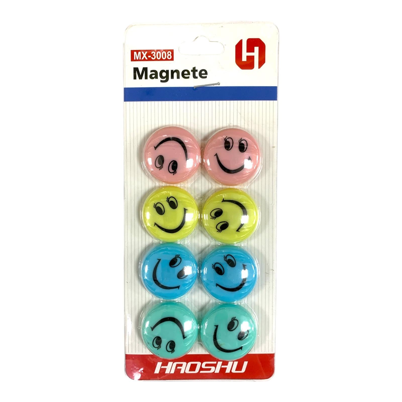 Smiley Magnets Pastel Colors 8 Pcs || مغناطيسات سمايلي الوان باستيل ٨ حبة