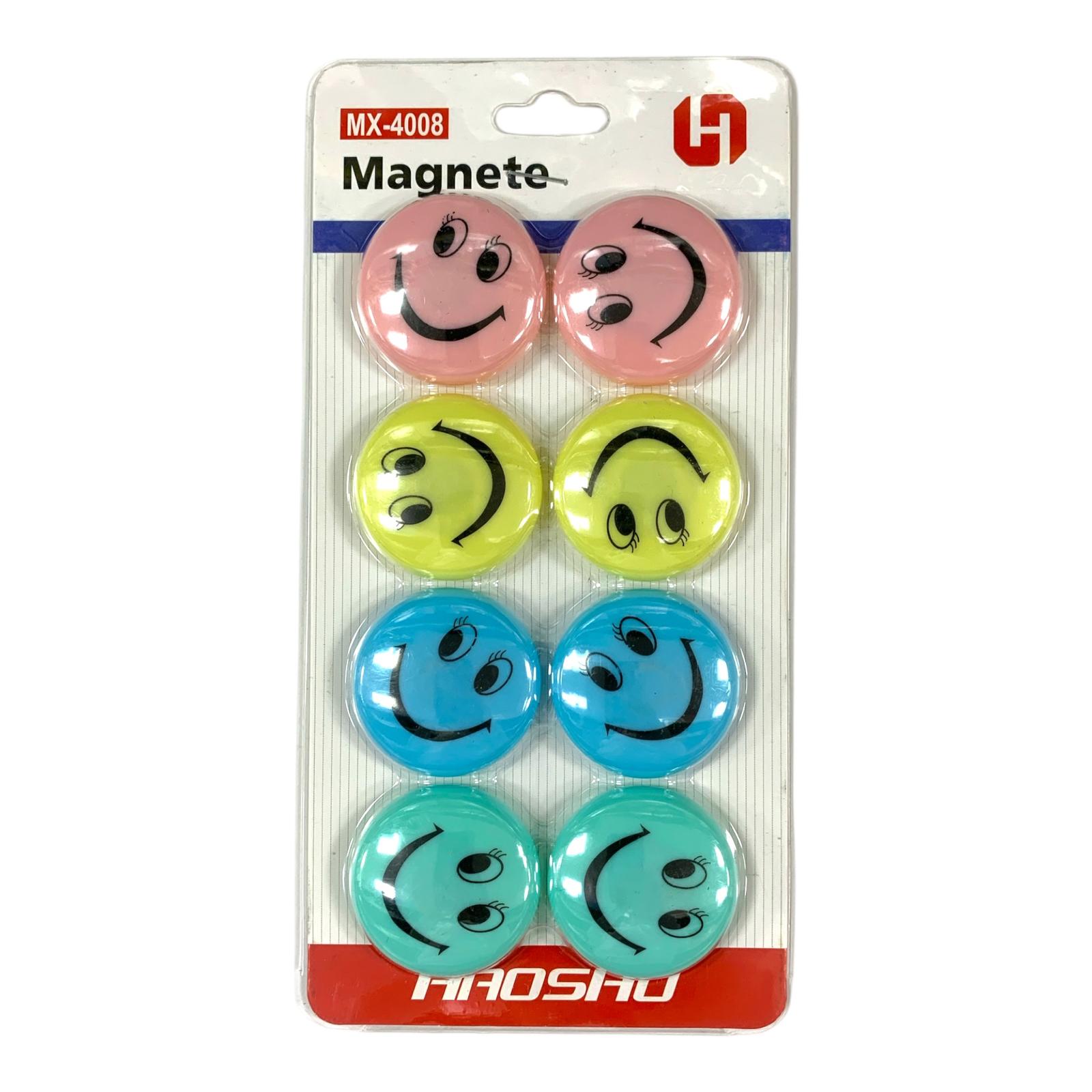 Smiley Pastel Magnets 8 Pcs || مغناطيس سمايلي باستيل ٨ حبة