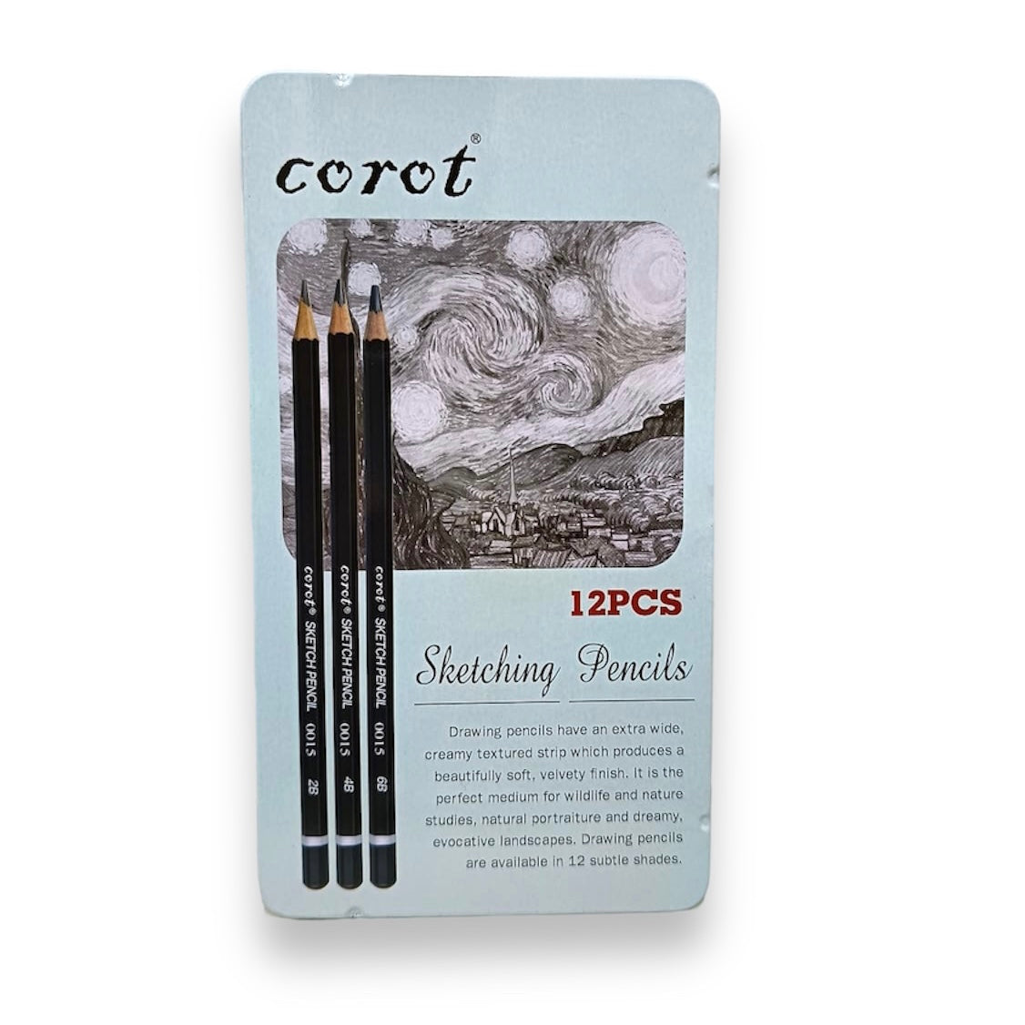 ‏Corot Sketching Pencils Set of 12 ||مجموعة اقلام سكتش كوروت ١٢ درجة