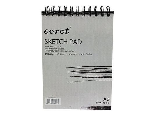 Corot Artists Sketch Book Acid Free 110 GSM || دفتر سكيتش كوروت 110 جم
