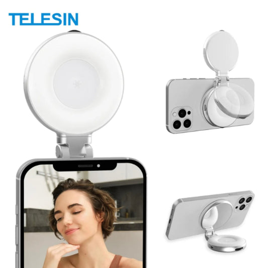 SMQ-TELESIN Portable Beauty Magnetic Fill Light – Model S5-BGD-01 || إضاءة مغناطيسية محمولة للموبايل من SMQ-TELESIN – الموديل S5-BGD-01