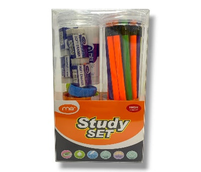 Stationery Set in Clear Box || طقم قرطاسية علبة شفاف