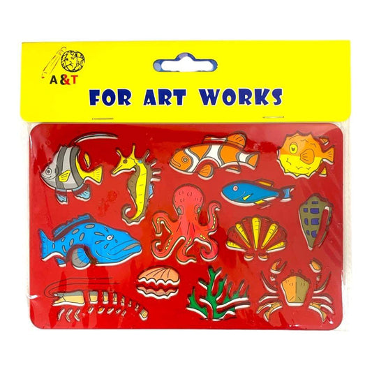 Fish Stencil Rulers || مساطر ستنسل السمك