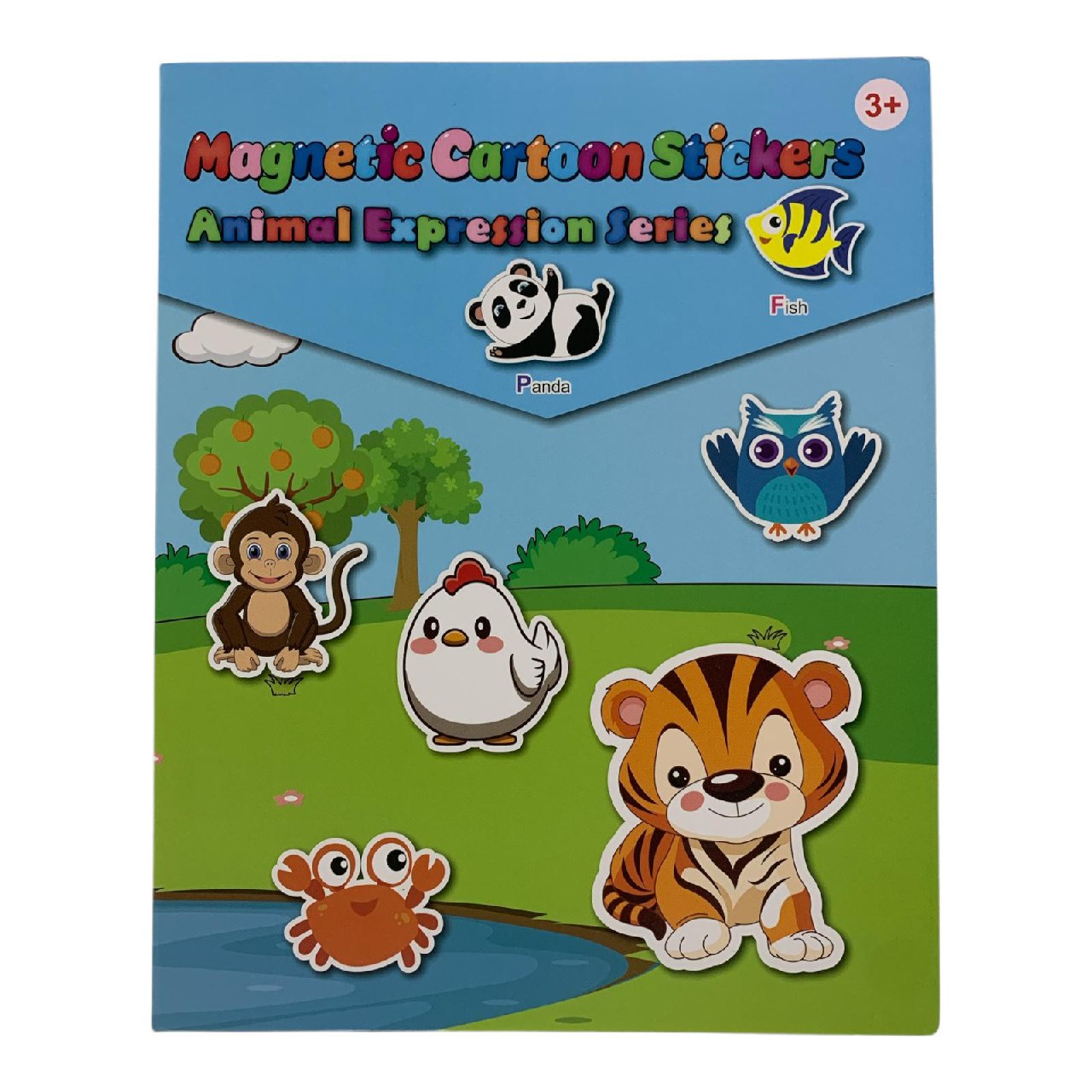 Magnetic Cartoon Animal Stickers Book || كتاب ملصقات حيوانات كرتونية مغناطيسية
