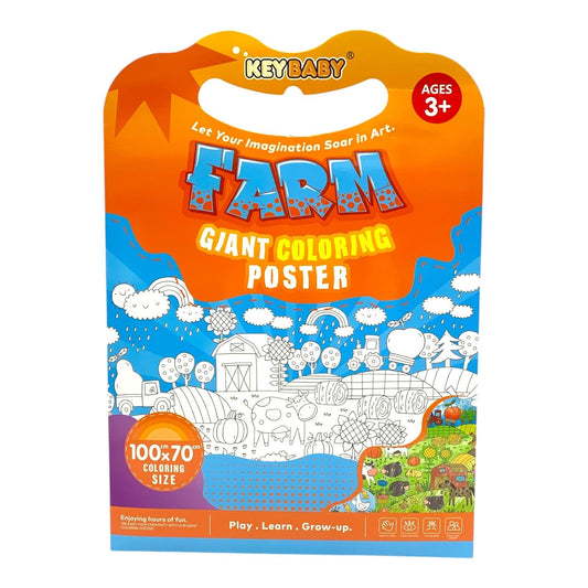 Farm Giant Coloring Poster 100 x 70 cm || بوستر رسم كبير حجم ١٠٠ *٧٠ سم المزرعة