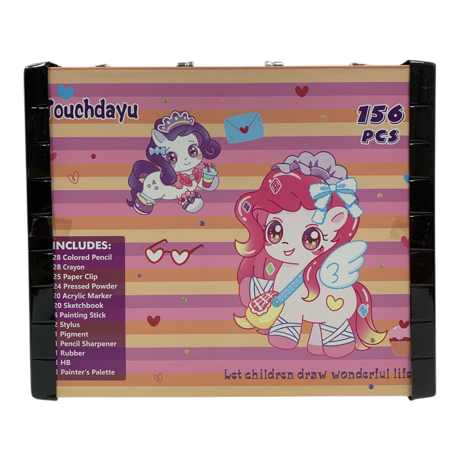 Unicorn Coloring Set 156 Pcs || مجموعة تلوين يونيكورن 156 قطعة
