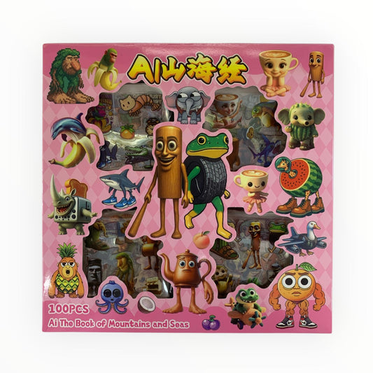 Tung Tung Sahoor Stickers 100 Pcs #1 || ستيكرات توم توم ساهور ١٠٠ قطعة #١
