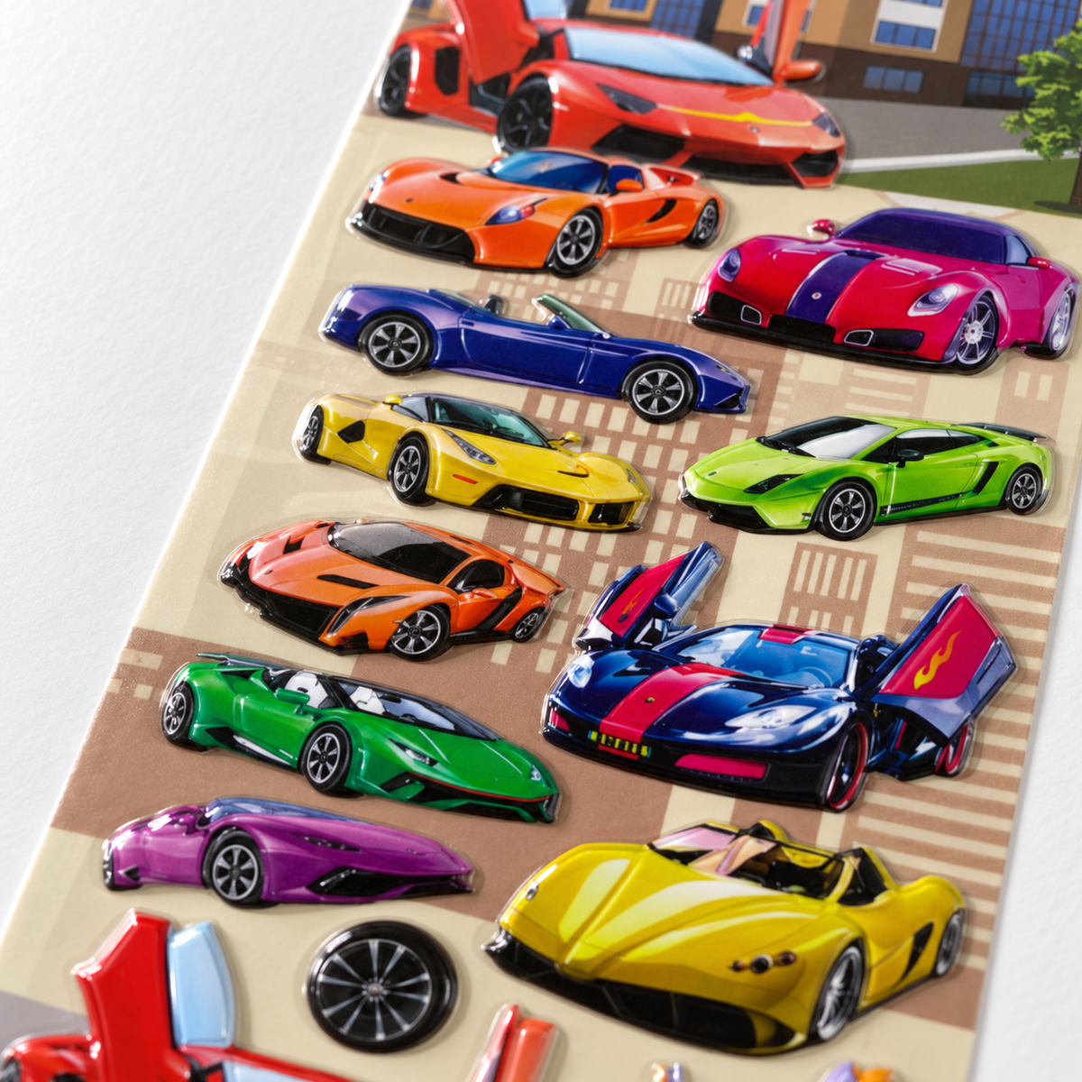 A&T Embossed Stickers Vehicles #8 || ستيكرات بارزة اي اند تي سيارات #8
