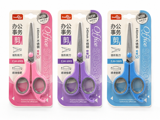 Steel Scissor 140 mm Assorted Color || مقص ستيل 140 مم الوان متنوعة