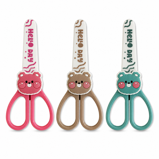 Kids Scissor Blunt Head Assorted Color  || مقص اطفال راس دائري الوان متنوعة 