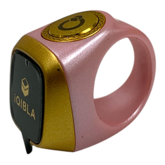 Zikr Ring Smart Tasbih Counter Pink || خاتم تسبيح ذكي الكتروني لون وردي