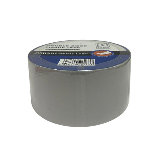 A&T Twins Double Sided Tissue Tape 4.8 cm Large || تيب دبل فيس لاصق وجهين اي اند تي توينز حجم كبير 4.8 سم