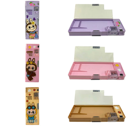 Labubu Pencil Box Assorted Colors || مقلمة بوكس شكل لابوبو الوان متنوعة