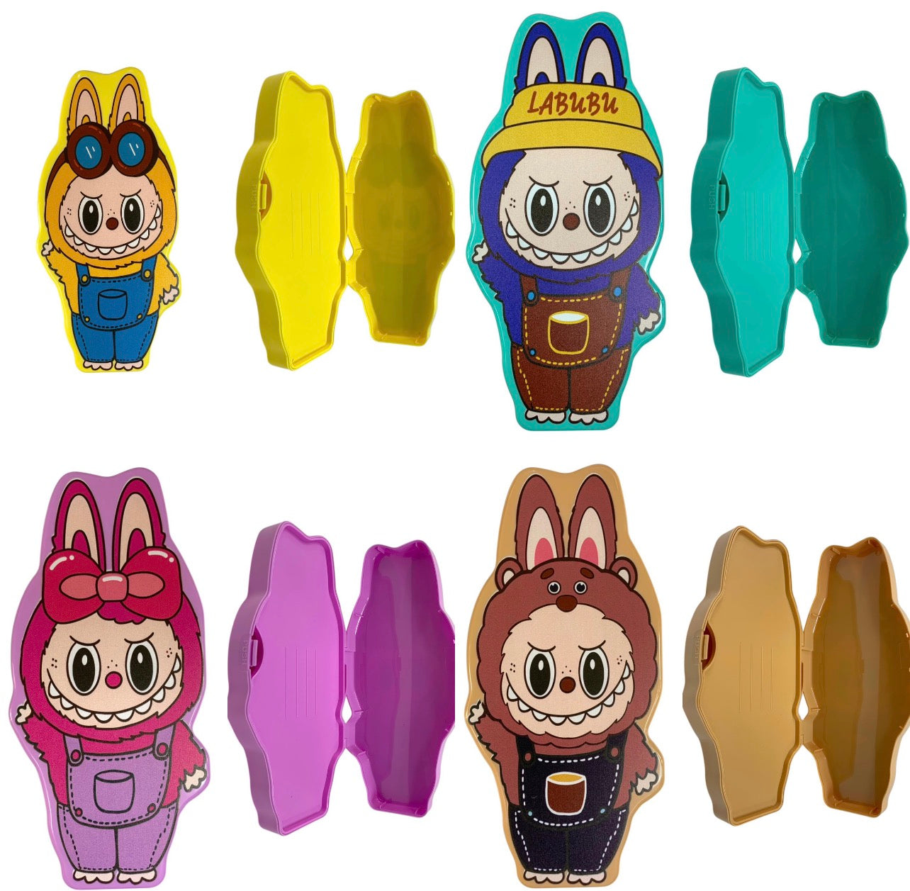 Labubu Pencil Box Assorted Colors || مقلمة بوكس شكل لابوبو الوان متنوعة