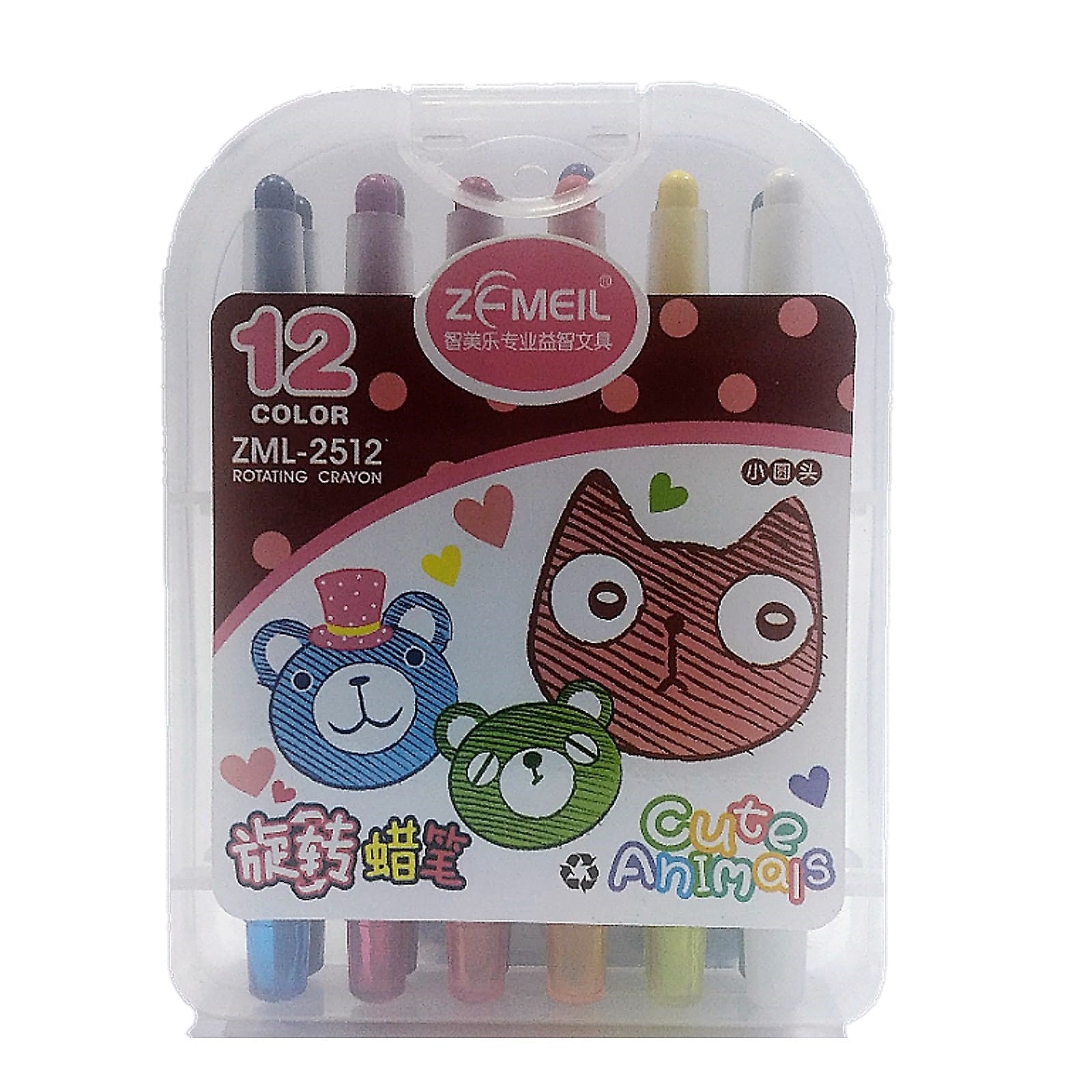 Rotating Crayon 12 colors || الوان شمعيه دواره 12 لون