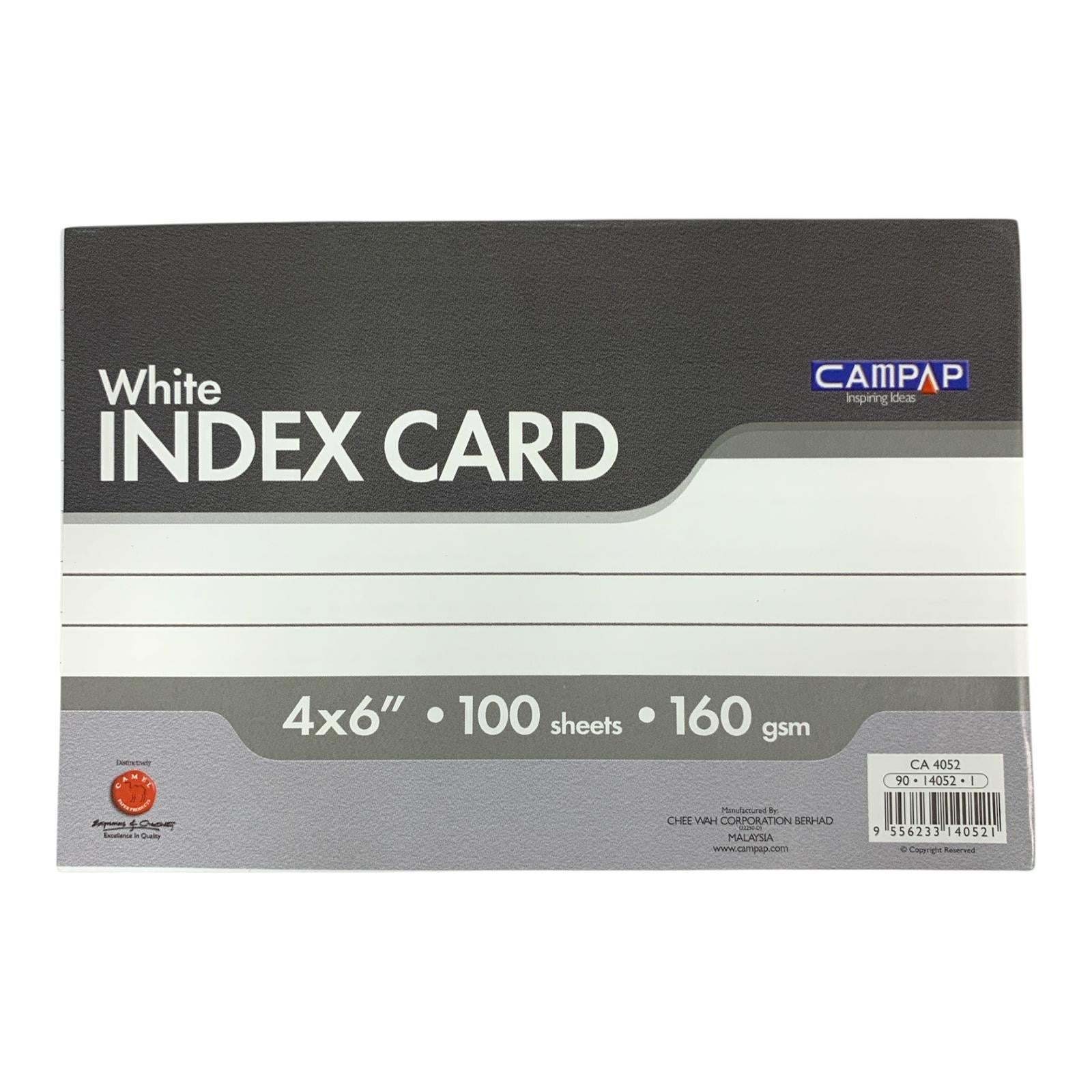 White Index Cards 4x6 || بطاقات مخططة لون ابيض ٤*٦