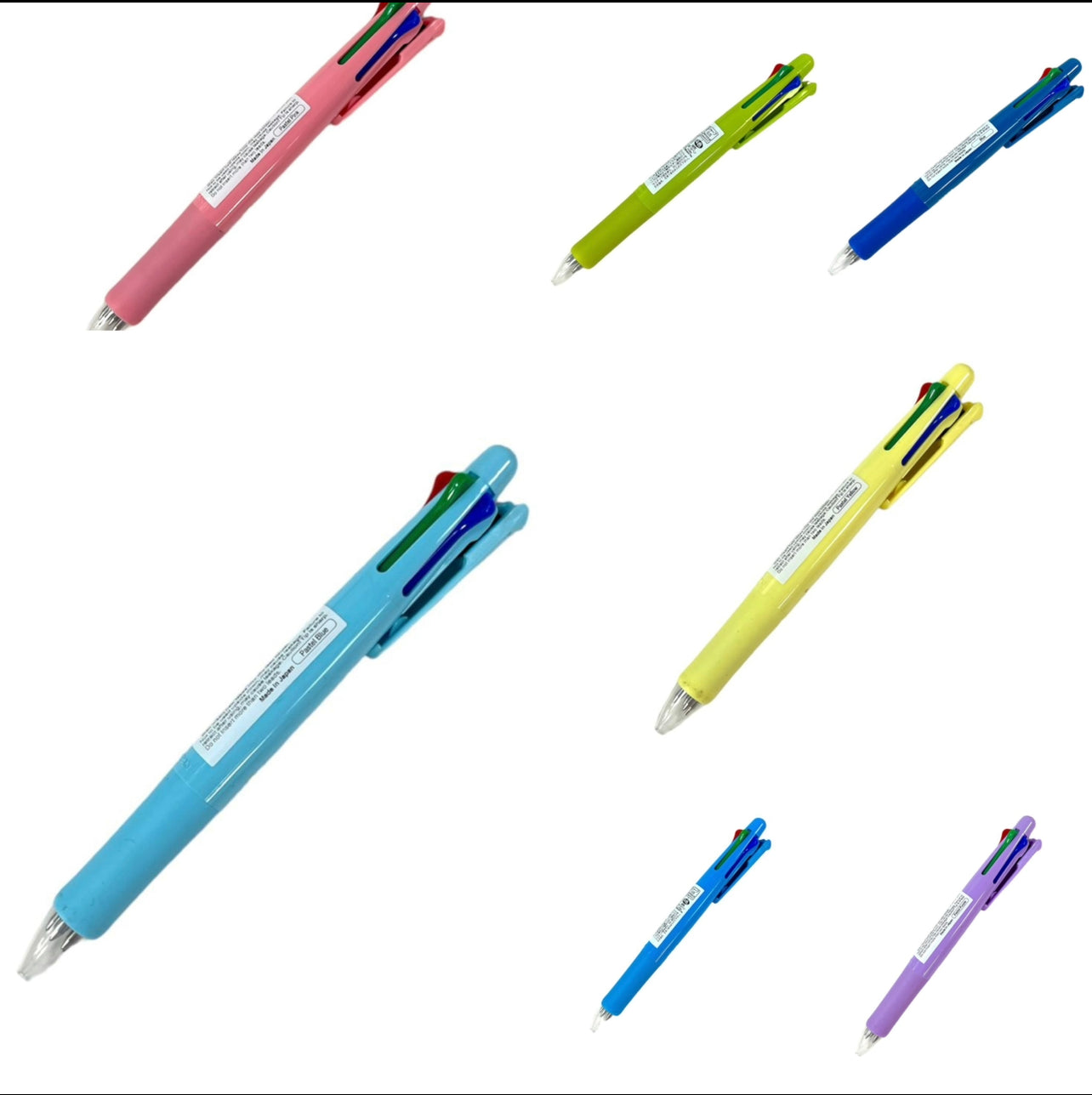 Zebra 4 Color Pens + Pencil Assorted Colors || قلم اربع الوان مع رصاص زيبرا الوان متنوعه