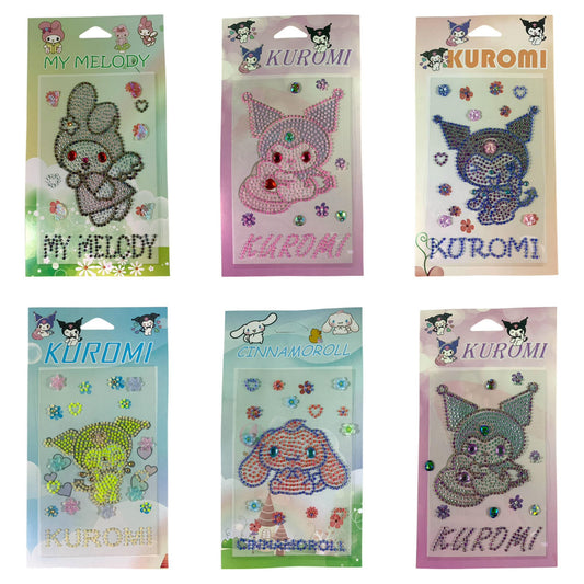 Kuromi Crystall Stickers Assorted Models || ستيكر كريستال كورومي موديلات متنوعه
