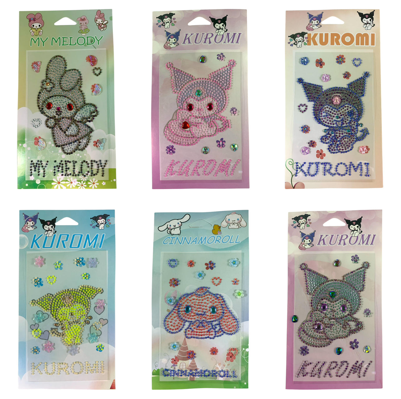 Kuromi Crystall Stickers Assorted Models || ستيكر كريستال كورومي موديلات متنوعه