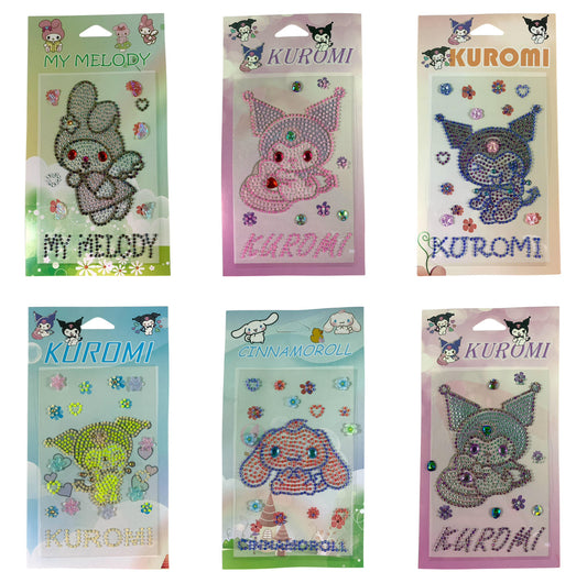 Kuromi Crystall Stickers Assorted Models || ستيكر كريستال كورومي موديلات متنوعه