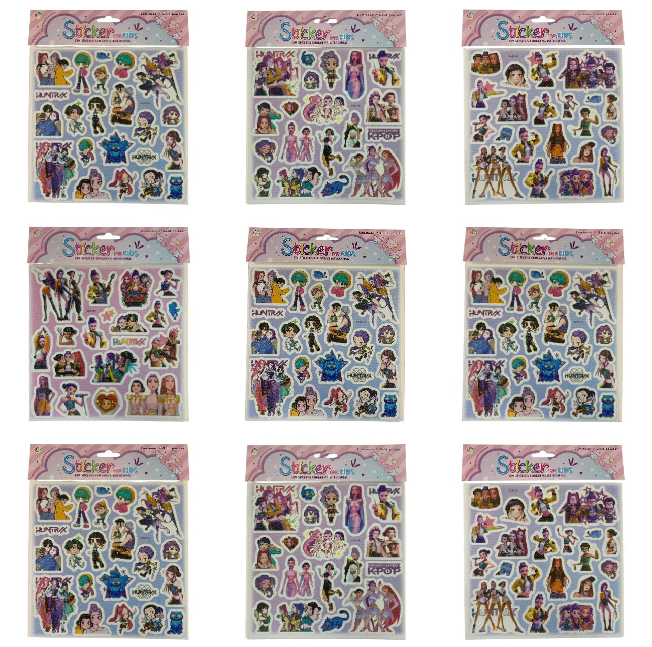 Kpop Demon Hunter Stickers Assorted Models || ستيكر كي بوب ديمون هنتر موديلات متنوعة
