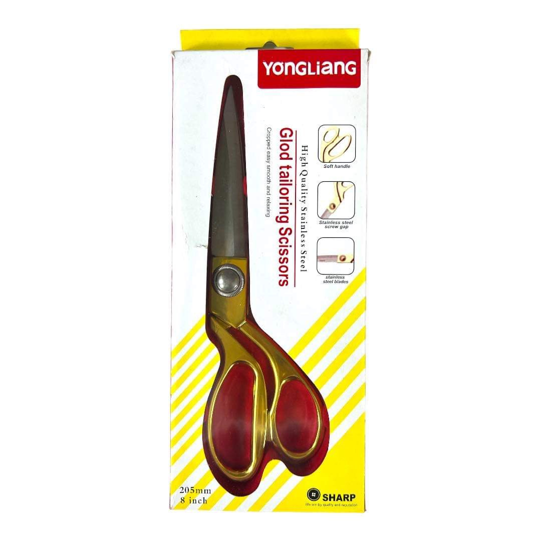 Gold Tailoring Scissors 205 mm || مقص خياطه ذهبي قياس ٢٠٥ مم