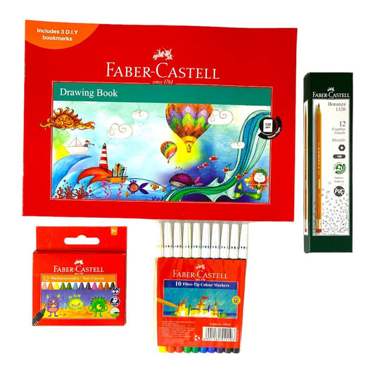 Faber Castel Sketch Offer 4 Pcs || باكيج  دفتر السكتش فيبر كاستل ٤ قطع