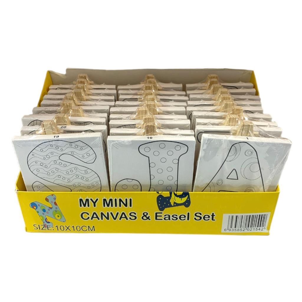 Alphabet Canvas Set For Kids 24 Pcs || كانفاس مع ستاند للاطفال ٢٤ حبة احرف انجليزي