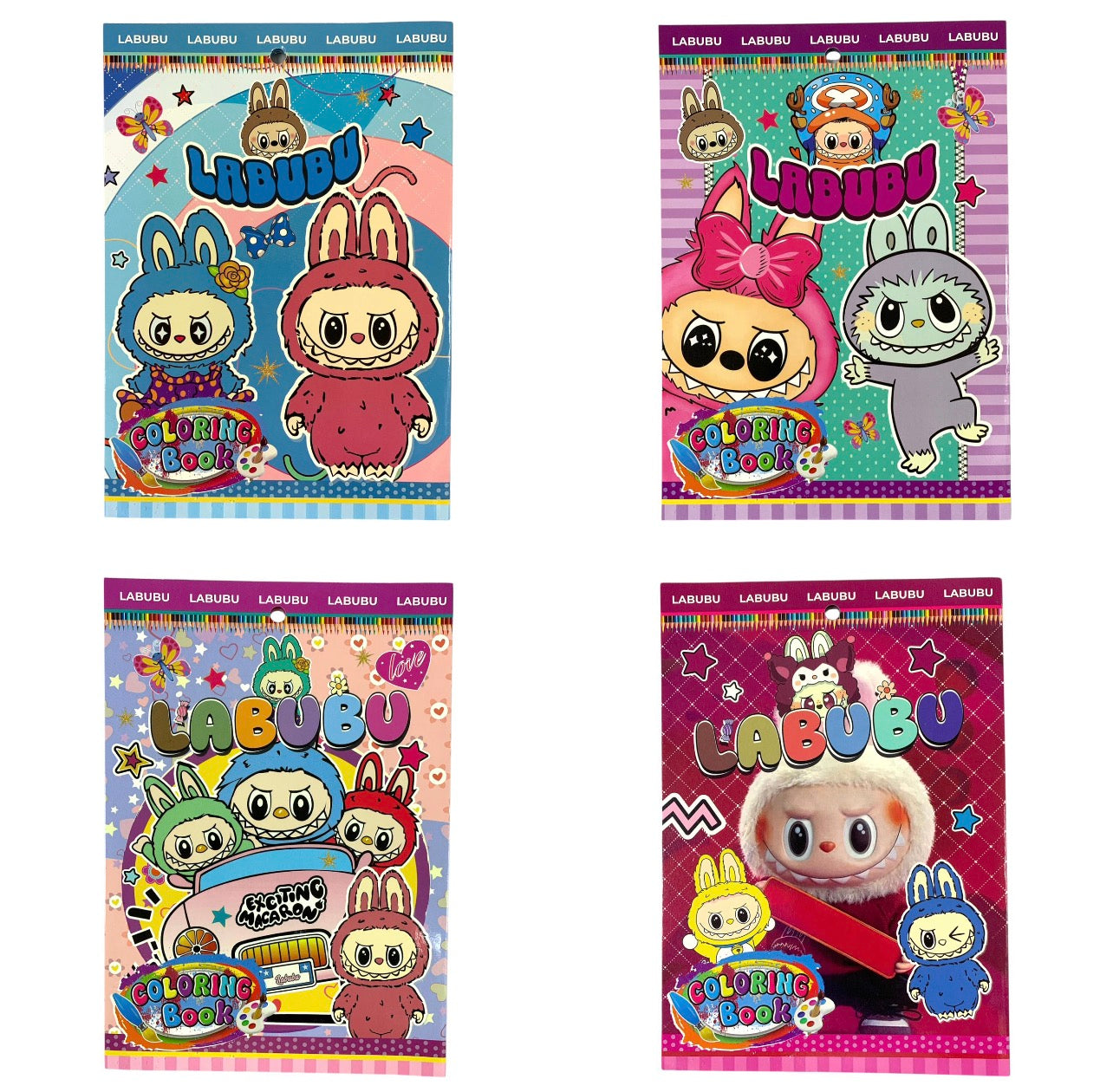 Labubu Coloring Book Assorted Models ||  دفتر تلوين لابوبو موديلات متنوعة