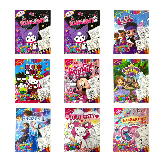 Coloring Book Girls Assorted Models || دفتر تلوين بناتية موديلات متنوعة