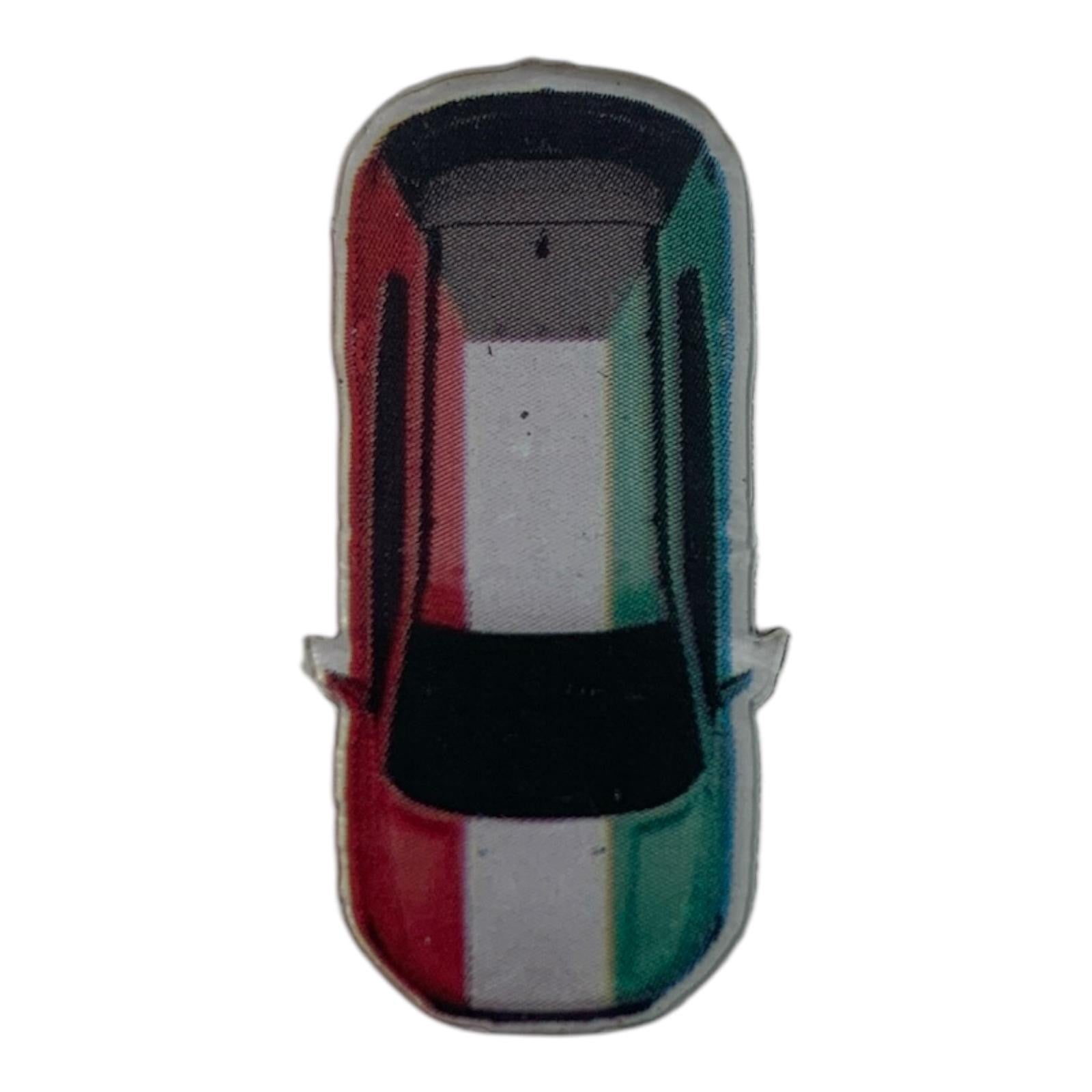 Kuwait Flag Car Model Sticker || ستيكر علم الكويت شكل سيارة