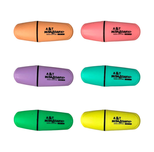 A&T Mini Pastel Highlighter || هايلايتر ميني باستيل اي اند تي