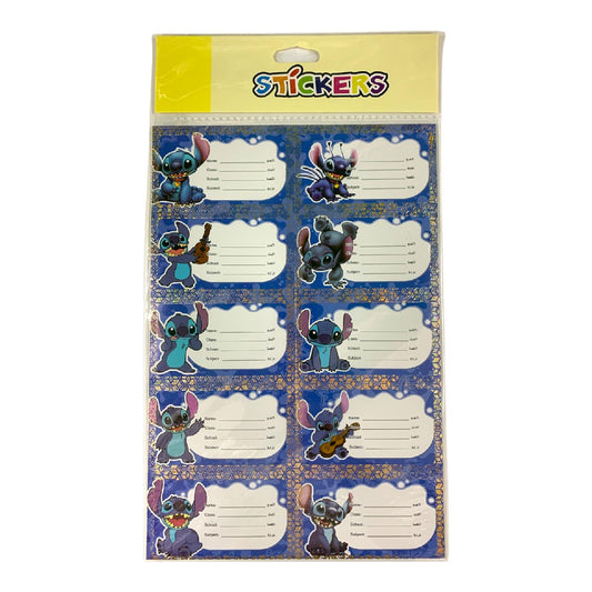 Stitch Name Stickers for School || ملصقات أسماء مخيطة للمدرسة