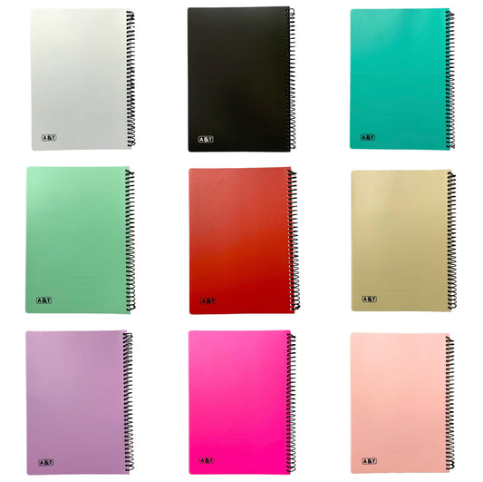 Notebook Package Girls 9 Assorted Colors A4 Size ||  مجموعة دفاتر بناتي ٩ حبة حجم اي فور الوان متنوعة