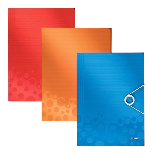 Lietz Flat File Folder with Elastic Bands A4 Single Pocket Single Divider Assorted Colors || ملف مع اربطه مطاط ليتز جيب واحد الوان متنوعة