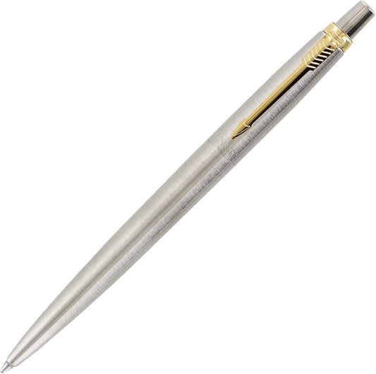 Parker Jotter Gold Stainless Steel Ballpoint Pens || قلم حبر باركر ستانليس ستييل كبس ذهبي
