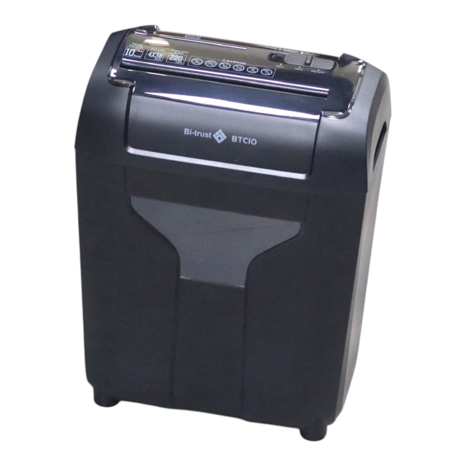 Bi-Trust Paper Shredder BTC10 Crosscut 10 Sheets || فرامة ورق بي ترست كروس كت ١٠ ورقة