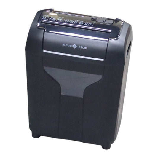 Bi-Trust Paper Shredder BTC10 Crosscut 10 Sheets || فرامة ورق بي ترست كروس كت ١٠ ورقة