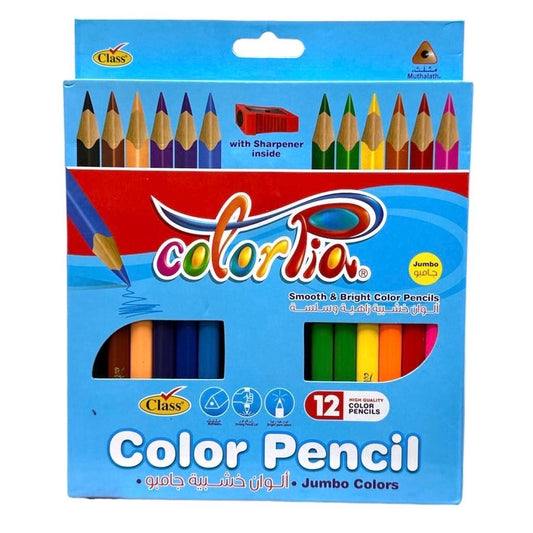 Colorpia Color Pencils 12 Colors || الوان خشبية كولوربيا ١٢ لون