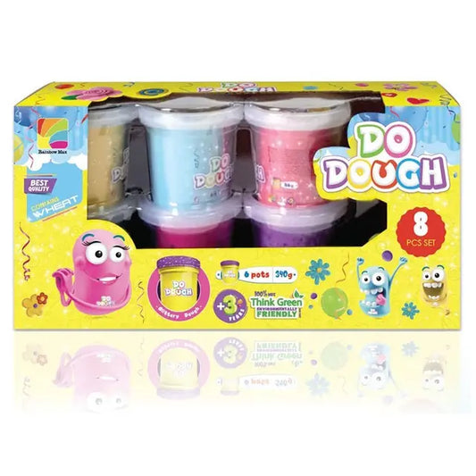 Do Dough Glittery Dough 8 Pcs Set || مجموعة طين صلصال زري قلتر 8 قطعة