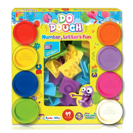 Do Dough Number Letters Fun 49 Pcs || مجموعة طين صلصال دو دوه 49 قطعه احرف و ارقام