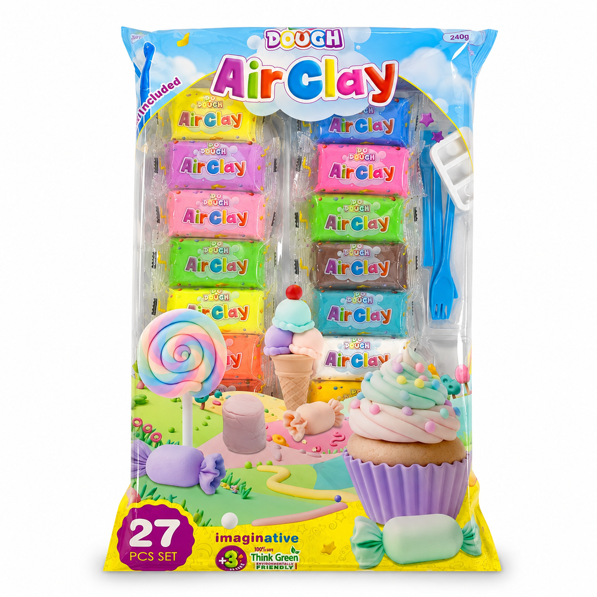 Do Dough Air Clay 24 Colors || مجموعة دو دوه طين قطني 24 لون