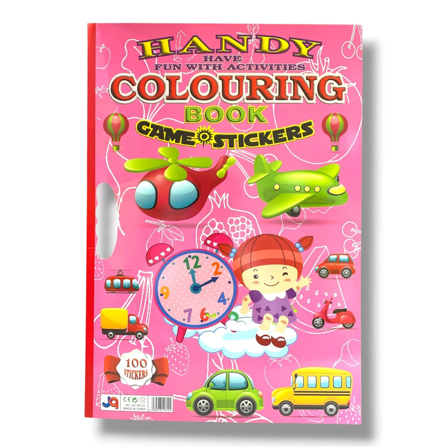 Coloring Book Game 100 Stickers Large Size Automobiles || دفتر تلوين مع 100 ستيكر جامبو مركبات