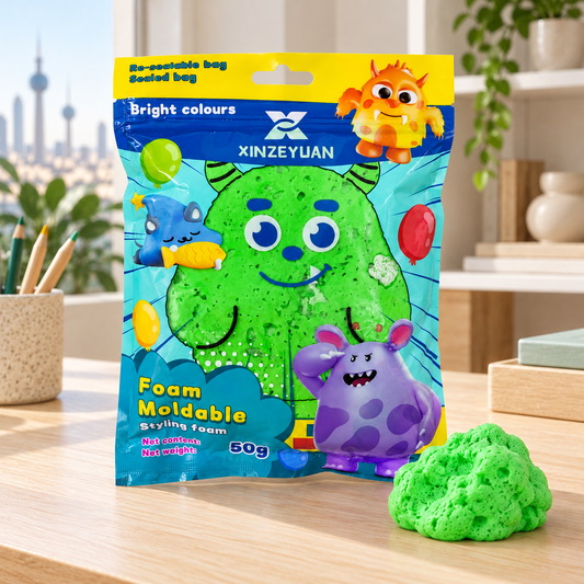 XINZEYUAN Foam Modelling Compound 50 g - Green || مادة فوم XINZEYUAN للتشكيل 50 جم - أخضر