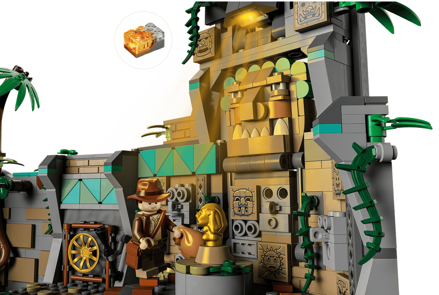 Lego Temple of the Golden Idol Retired Product || ليغو انديانا جونز قولدن ايدول